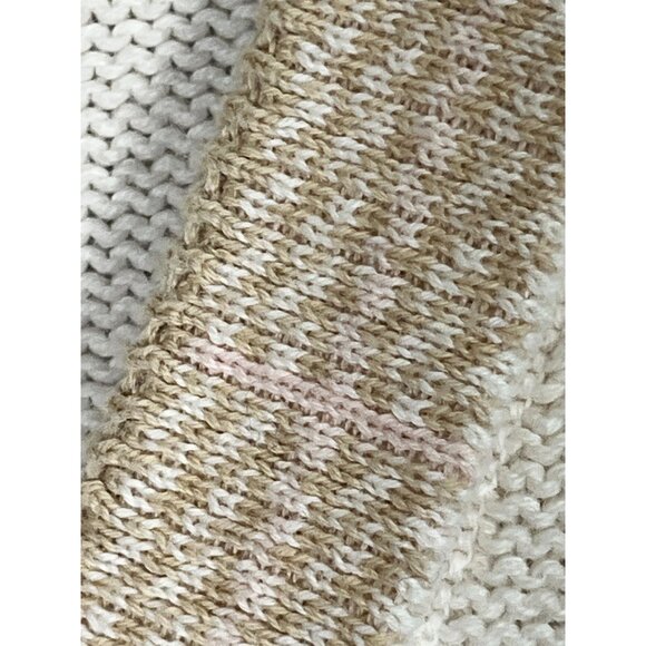 Retro Cable Knit Vest Tan L Preppy Academia Golf Resort Classic Chic Retro 80s - Picture 7 of 9